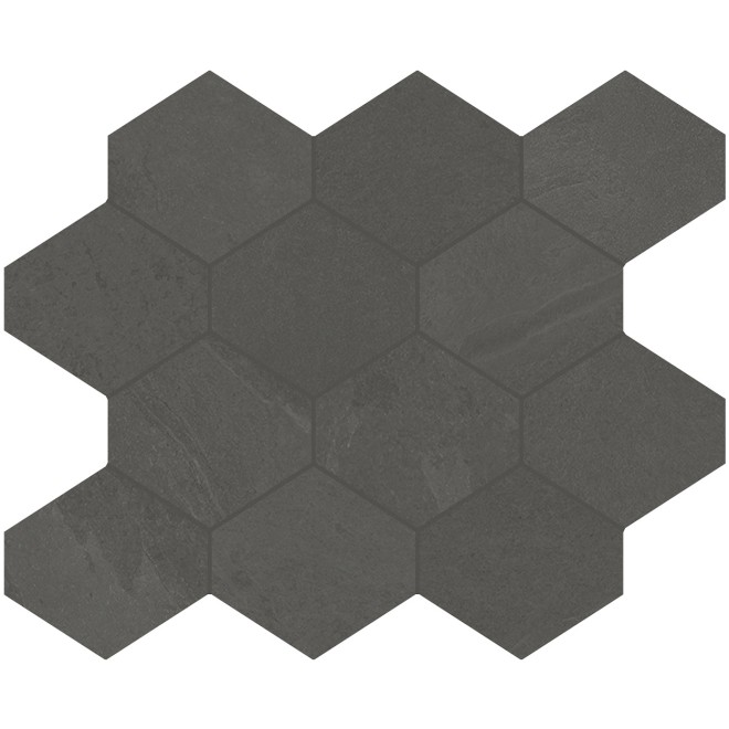 Unicom Starker Brazilian Slate Pencil Grey Hexagon Wandtegel 25x34cm